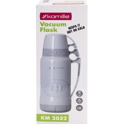 Termos ze szklanym wkładem, uchwytem i kubeczkami 1,8L