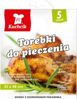 Torebki woreczki rękaw z klipsem do pieczenia 5szt.