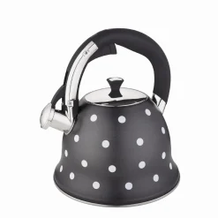 Uroczy czajnik z gwizdkiem w kropki 2,5L
