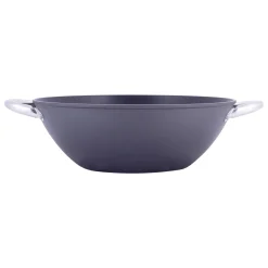 Wok patelnia żeliwna z powłoką marmurkową 32cm + gratisy