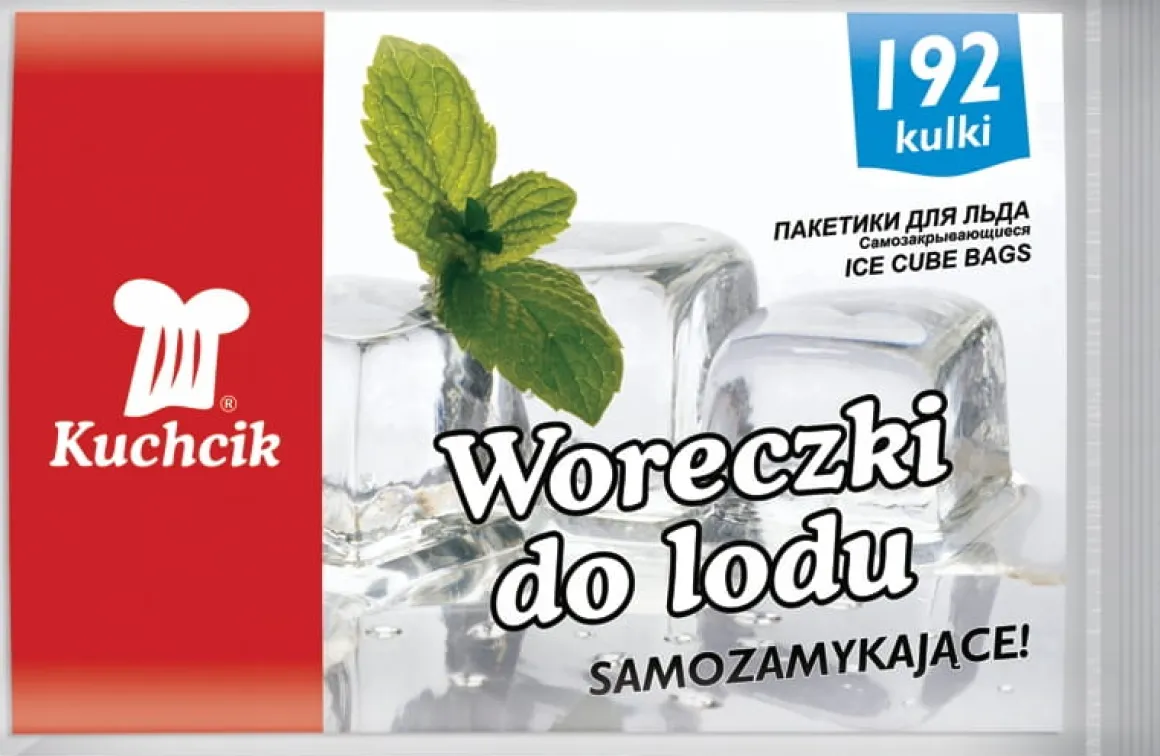 Woreczki do lodu samozamykające