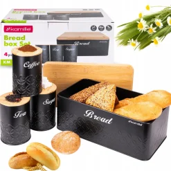 Zestaw chlebak z 3 pojemnikami kuchennymi