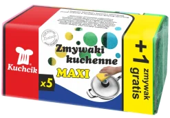 ZMYWAKI ZMYWAK GĄBKA KUCHENNA MAXI 5+1szt KUCHCIK